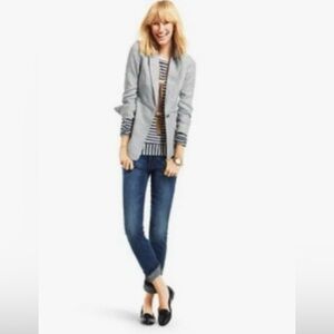 CAbi Beachwalk Blue/Grey Linen Blazer Style 215, Sz 16P